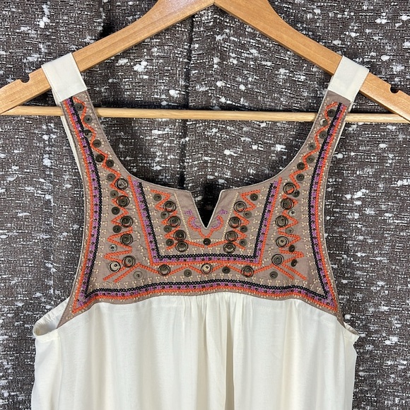 Umgee Dress Cream Boho Design - Picture 4 of 7
